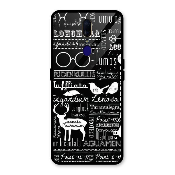 Deer Key Spell Glass Back Case for Oppo F11