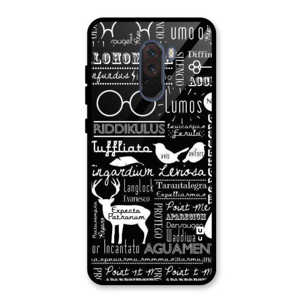 Deer Key Spell Glass Back Case for Poco F1