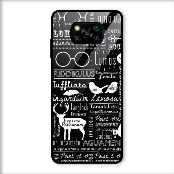 Deer Key Spell Glass Back Case for Poco X3