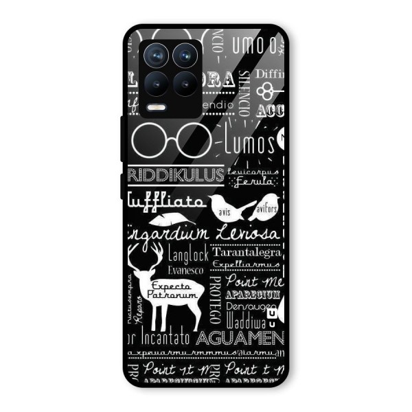 Deer Key Spell Glass Back Case for Realme 8