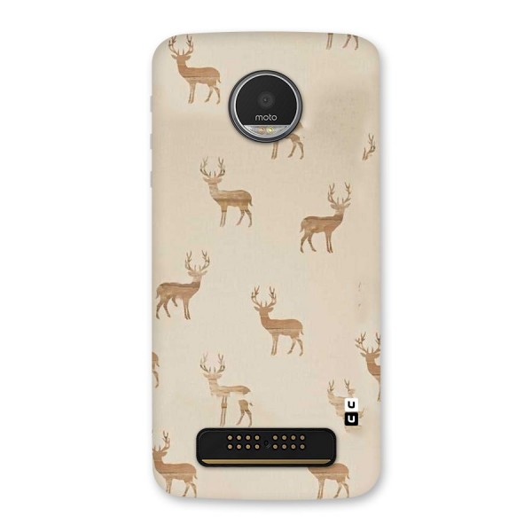 Deer Pattern Back Case for Moto Z Play