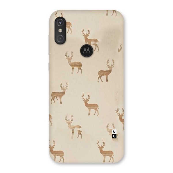 Deer Pattern Back Case for Motorola One Power