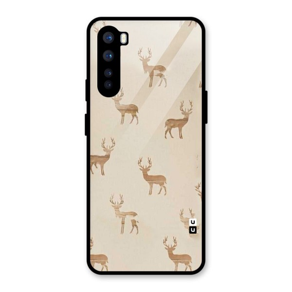 Deer Pattern Glass Back Case for OnePlus Nord