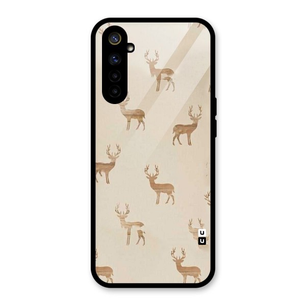 Deer Pattern Glass Back Case for Realme 6