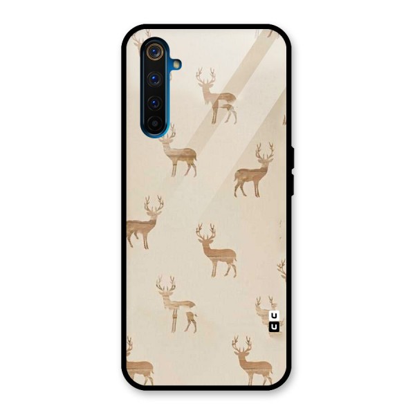 Deer Pattern Glass Back Case for Realme 6 Pro