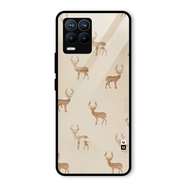 Deer Pattern Glass Back Case for Realme 8 Pro