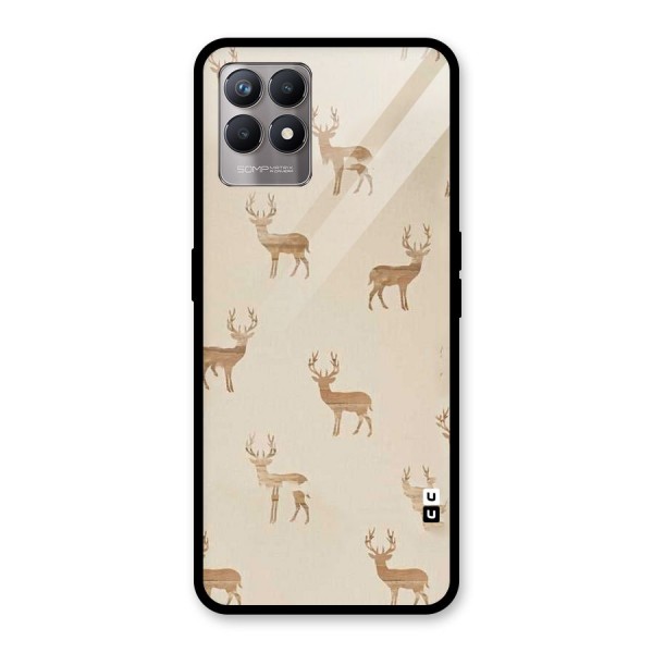 Deer Pattern Glass Back Case for Realme 8i