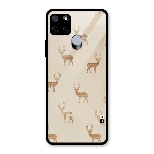 Deer Pattern Glass Back Case for Realme C12