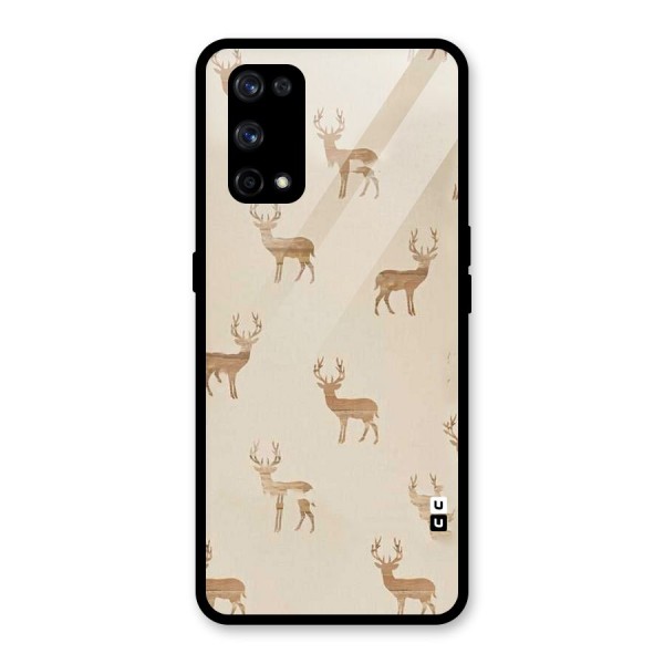 Deer Pattern Glass Back Case for Realme X7 Pro