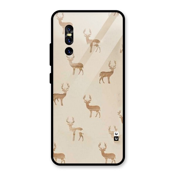 Deer Pattern Glass Back Case for Vivo V15 Pro