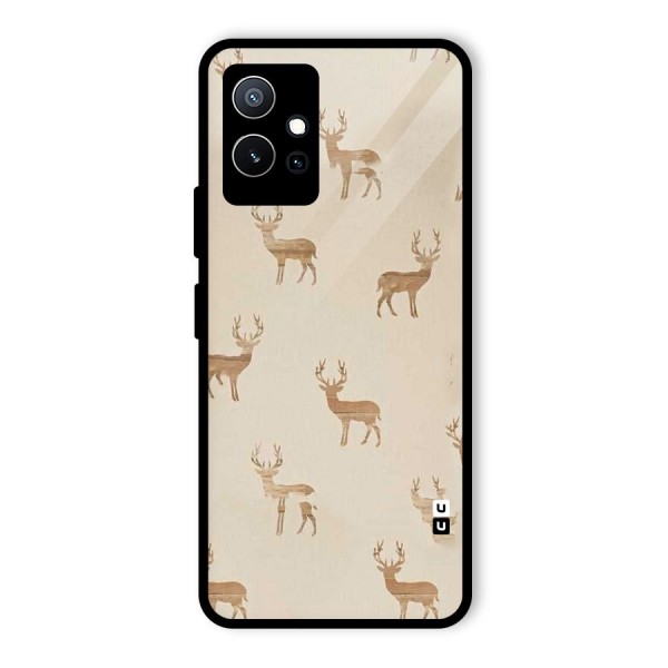 Deer Pattern Glass Back Case for Vivo iQOO Z6