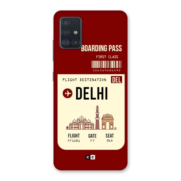 Delhi Boarding Pass Back Case for Galaxy A51