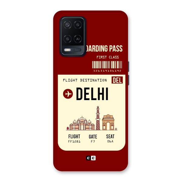 Delhi Boarding Pass Back Case for Oppo A54