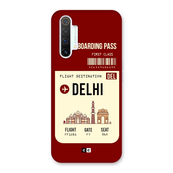 Delhi Boarding Pass Back Case for Realme X3 SuperZoom