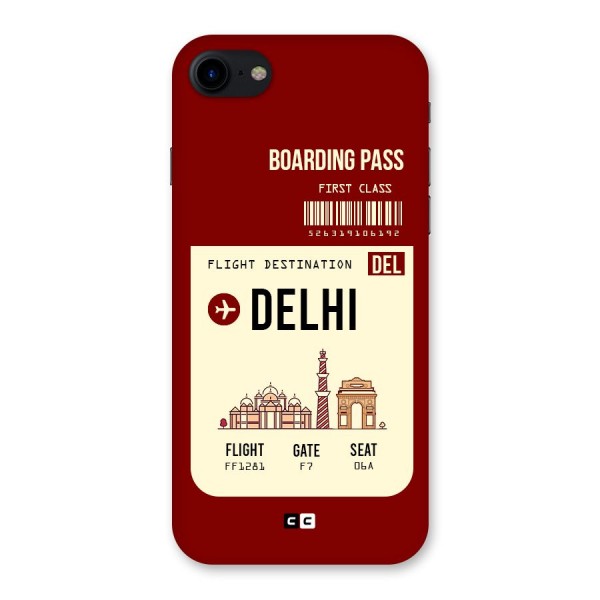 Delhi Boarding Pass Back Case for iPhone SE 2020