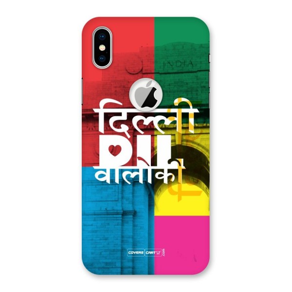 Delhi Citystyle Back Case for iPhone XS Logo Cut