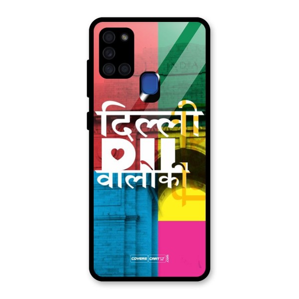 Delhi Citystyle Glass Back Case for Galaxy A21s