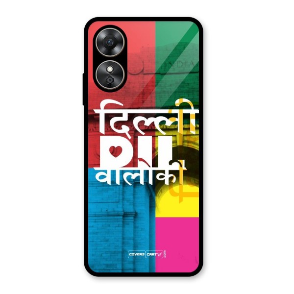 Delhi Citystyle Glass Back Case for Oppo A17