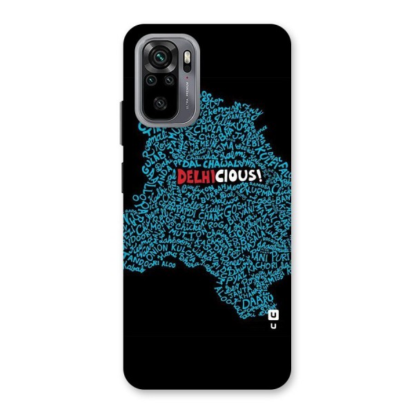 Delhicious Back Case for Redmi Note 10