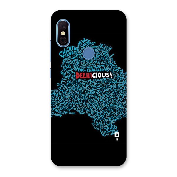 Delhicious Back Case for Redmi Note 6 Pro