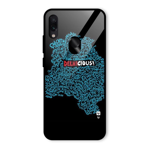 Delhicious Glass Back Case for Redmi Note 7