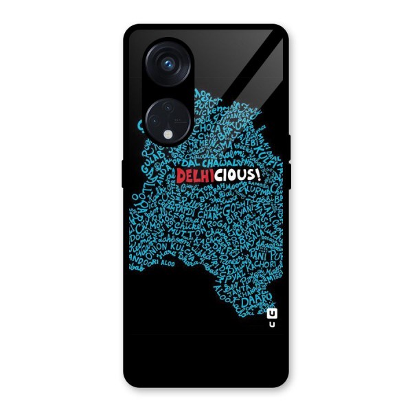 Delhicious Glass Back Case for Reno8 T 5G