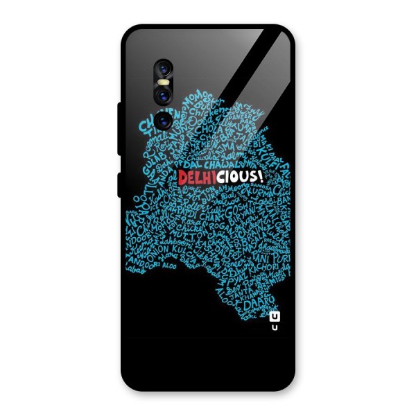 Delhicious Glass Back Case for Vivo V15 Pro