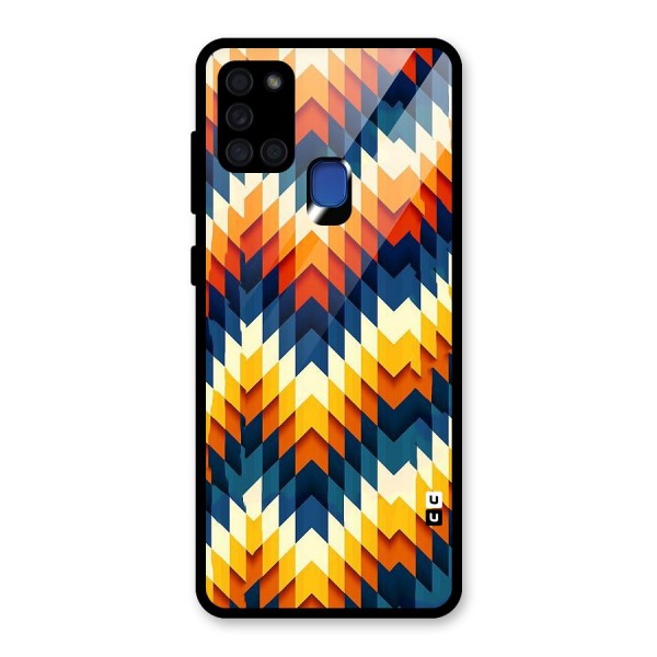 Delightful Design Glass Back Case for Galaxy A21s