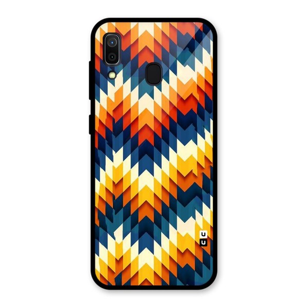 Delightful Design Glass Back Case for Galaxy A30