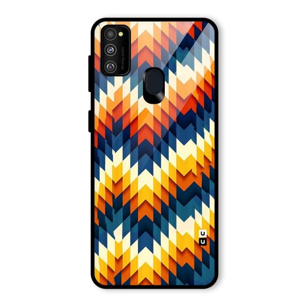 Delightful Design Glass Back Case for Galaxy M21