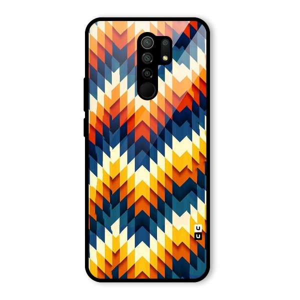 Delightful Design Glass Back Case for Redmi 9 Prime