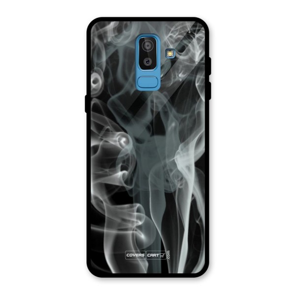 Dense Smoke Glass Back Case for Galaxy J8