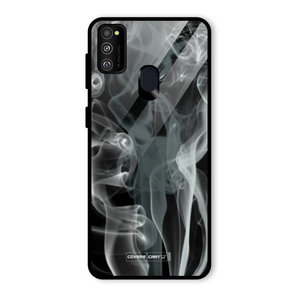 Dense Smoke Glass Back Case for Galaxy M21