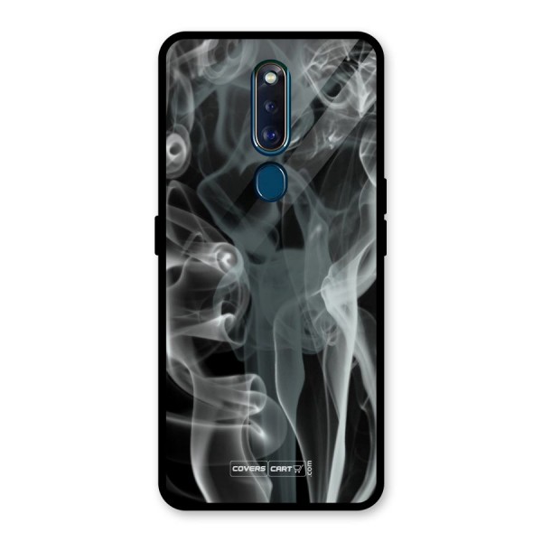 Dense Smoke Glass Back Case for Oppo F11 Pro