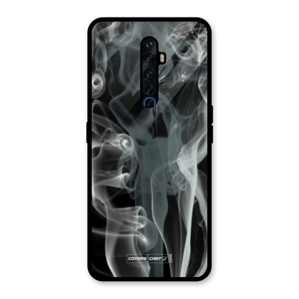 Dense Smoke Glass Back Case for Oppo Reno2 Z