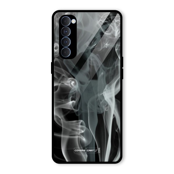 Dense Smoke Glass Back Case for Oppo Reno4 Pro