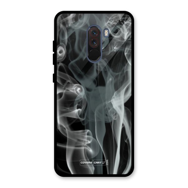 Dense Smoke Glass Back Case for Poco F1