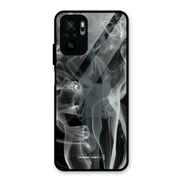 Dense Smoke Glass Back Case for Redmi Note 10