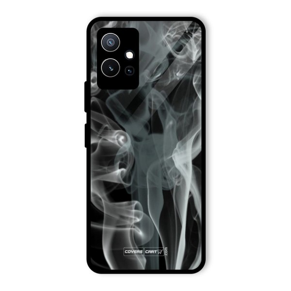 Dense Smoke Glass Back Case for Vivo T1 5G