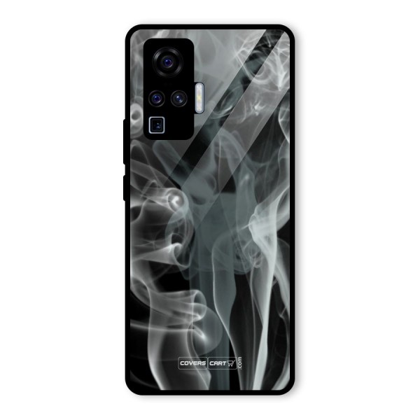 Dense Smoke Glass Back Case for Vivo X50 Pro