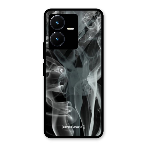 Dense Smoke Glass Back Case for Vivo Y22