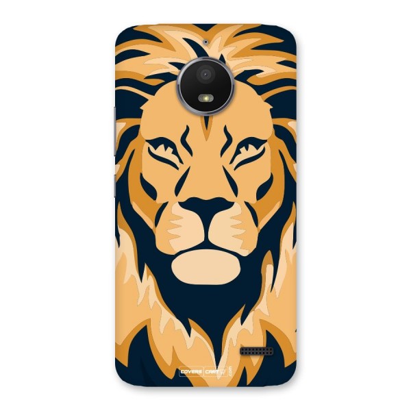 Designer Lion Back Case for Moto E4