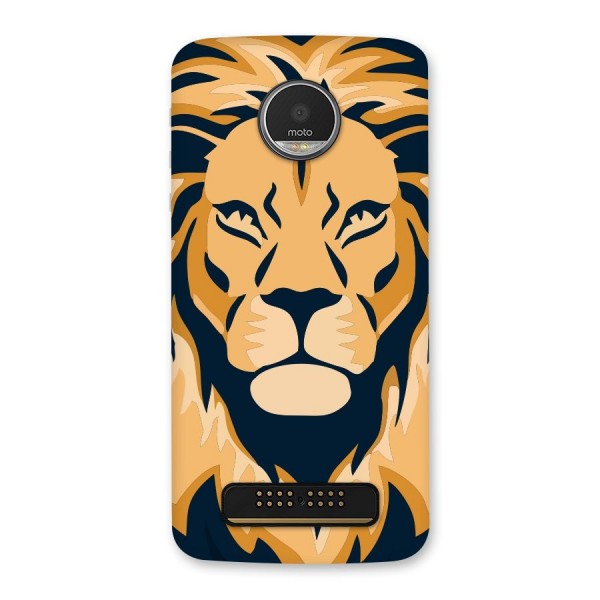 Designer Lion Back Case for Moto Z Play