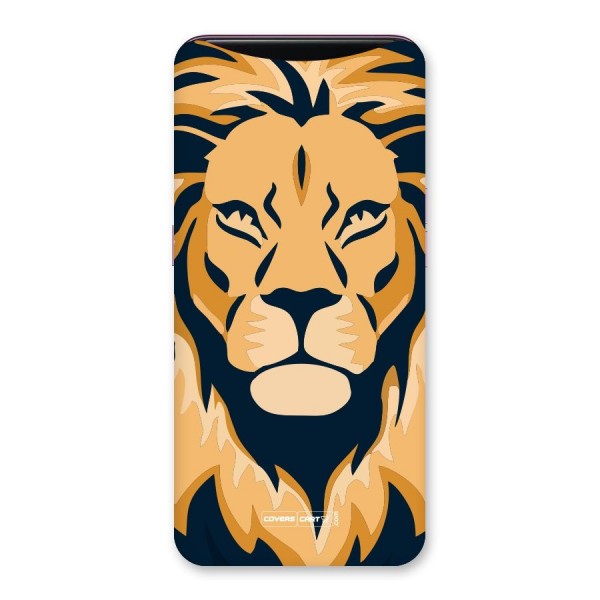 Designer Lion Back Case for Oppo Find X