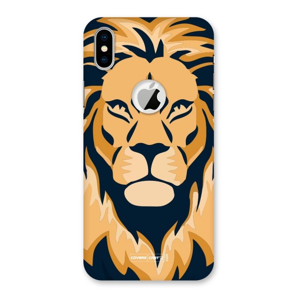 Designer Lion Back Case for iPhone XS Logo Cut