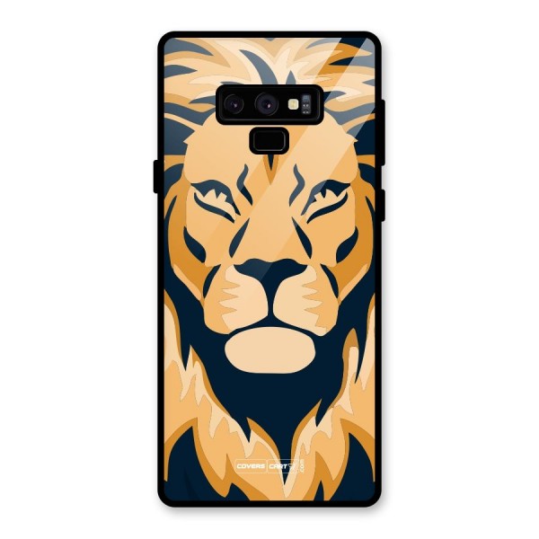 Designer Lion Glass Back Case for Galaxy Note 9