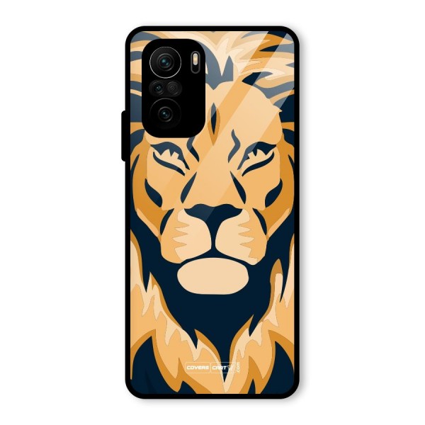 Designer Lion Glass Back Case for Mi 11X Pro