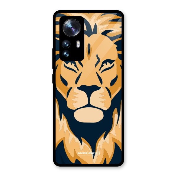 Designer Lion Glass Back Case for Xiaomi 12 Pro