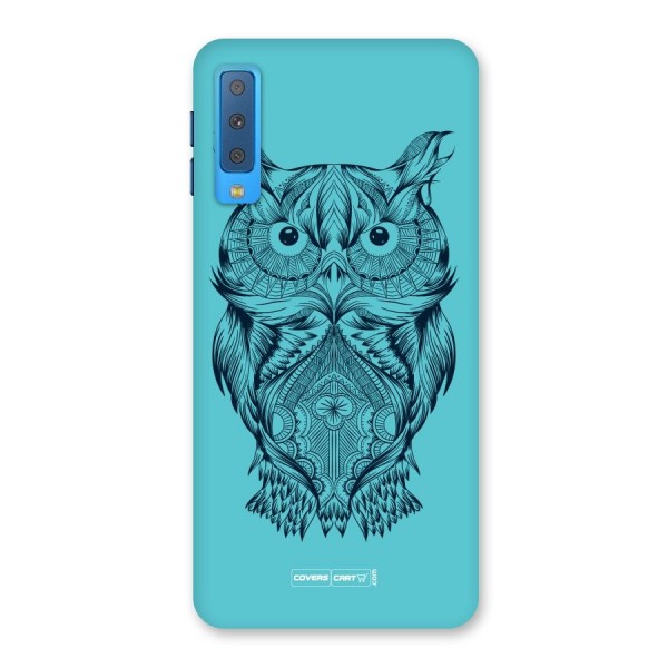 Designer Owl Back Case for Galaxy A7 (2018)