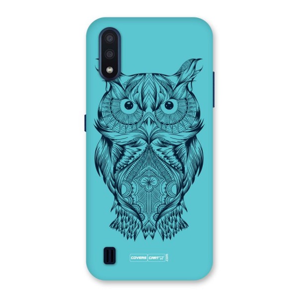 Designer Owl Back Case for Galaxy M01